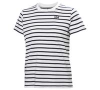 Helly Hansen - Women's Core Graphic T-Shirt 2.0 - T-Shirt, Gr. XL, weiß/grau (WhiteLifestyleStripeYd)