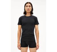 ARMEDANGELS HELMAAR RIB - Herren Ripp-T-Shirt aus Bio-Baumwoll Mix black XL