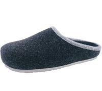 Helmut Trunte Hausschuhe Filzclogs Walkpantoffel Unisex mit Fußbett gemütlich warm, Anthrazit, 46 EU