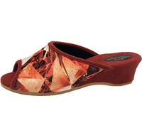 Helmut Trunte Hausschuhe Pantolette mit Fußbett Peeptoe (Rost, Numeric_39)