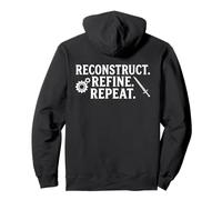 Hema Trainingsmotivations-T-Shirt - Reconstruct Refine Repeat Pullover Hoodie