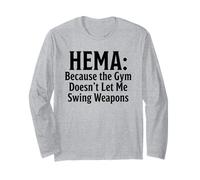 Hema Weil Mich das Fitnessstudio Keine Waffen schwingen lässt Langarmshirt