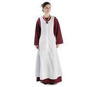 HEMAD Mittelalter Surkot Über-Kleid Baumwolle Modell: Rischoyde, Weiß