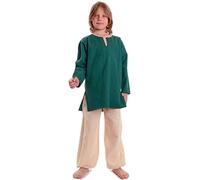 HEMAD Mittelalter-Tunika- Kinder-Tunika Rittertunika Baumwolle grün L/XL