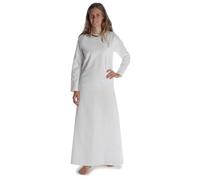 HEMAD Mittelalter Unter-Kleid Cotte Reine Baumwolle Modell: Meliur, Weiß S-M