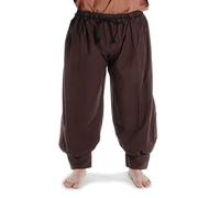 HEMAD Wikinger-Hose Rus-Hose Baumwolle Modell: Odin, Braun L-XL