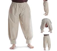 HEMAD Wikinger-Hose Rus-Hose Baumwolle Modell: Odin, Hanffarben S-M
