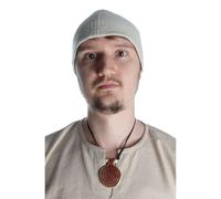 HEMAD Wikinger-Kappe Birka-Mütze Wollfilz Modell: Fafnir, Beige, M