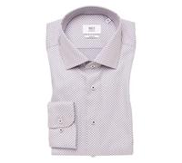 ETERNA 1863 Slim Fit Hemd braun, Strukturiert