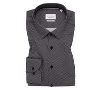 ETERNA Dynamic Cotton Slim Fit Hemd anthrazit, Bedruckt