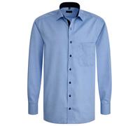 Eterna Mode GmbH Herren Loose Fit Business Hemd E137, Gr. Kragenweite: 48 cm, Blau (hellblau 12)