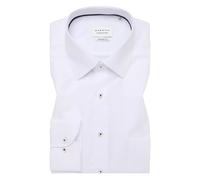 ETERNA Comfort Fit Hemd Langarm New Kent Kragen Natte weiß