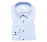 ETERNA Langarmhemd Male – strukturiertes MODERN FIT – Hellblau Größe 43