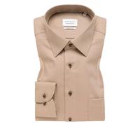 ETERNA - Dynamic Cotton Dobbydesign Langarm braun, 46/Langarm - 65cm