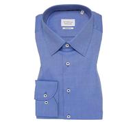 ETERNA Modern Fit Hemd blau, Strukturiert