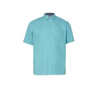 s.Oliver Kurzarmhemd Regular Fit – weich, mit Stickerei – Türkis 4XL