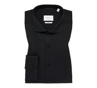 ETERNA Langarmhemd SUPER SLIM Herren Twill 100% Baumwolle Schwarz Gr. 38 bügelfrei