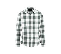 Hemd aus Baumwolle mit großem Karomuster und Kent-Kragen dark ivy / XL