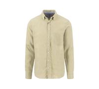 Hemd aus Leinen mit Button-Down-Kragen und Brusttasche Pistachio/XXL