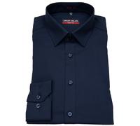 Hemd - Body Fit - Kent Kragen - dunkelblau Marvelis