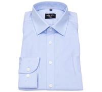 Hemd - Body Fit - Kent Kragen - hellblau - extra langer 69cm Arm Marvelis