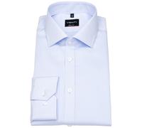 Hemd - Body Fit - Kentkragen - Twill - hellblau - extra langer 69cm Arm Venti