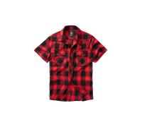 Brandit Shirt Check Kurzarm Rot/Schwarz Größe M