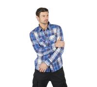 Brandit Hemd Check Shirt Flanell Baumwolle Herren Blau Größe XXL