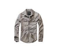 Brandit Herrenhemd Riley Denim Langarm Grey Denim Größe XL