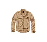 Brandit Vintage Shirt Long Sleeve, Farbe: Camel, Größe: XXL