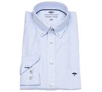 Hemd - Casual Fit - Button Down - Gitterkaro - blau / weiß Fynch-Hatton