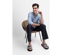 Cinque Slim Fit Leinenhemd mit Kentkragen Modell 'STEVEN' in Sky, Größe XXL