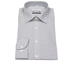 Hemd - Comfort Fit - Chambray - hellgrau Marvelis
