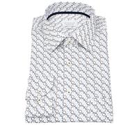 Hemd - Comfort Fit - Kentkragen - Kreise - blau / beige Eterna