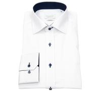 Hemd - Comfort Fit - Oxford - Kontrastknöpfe - weiß Eterna