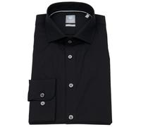 Hemd - Extra Slim - Haifischkragen - schwarz Pure