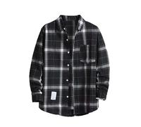 Hemd Herren Businesshemden Stretch Freizeithemden Pure Langarm Anzug Hemd Bügelfrei Regular Hemd Herren Regular Fit Herrenhemden XXXL Flanellhemd GrünThermounterhemd Herren