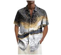 Hemd Herren Herren Unterhemden Weiss Shirt Herren Leinenhemd Herren Fjällräven Tshirt Herren Stillshirt Hawaii Party Unterhemden Herren Schwarz(Dunkelgrau,4XL)