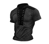 Hemd Herren Langarm/Kurzarm Henley Shirt Männer Freizeithemd Vintage Casual Leicht Baumwolle Slim Fit T-Shirt Angebote des Tages Heute Meine Bestellungen Anzeigen Blitzangebote des Tages