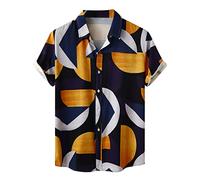 Hemd Herren Sommer Hawaii Atmungsaktiv Kurzarm Freizeithemden Button-down Arbeit Oberteile Boho Freizeit Kurzarmshirt V-Ausschnitt Männer Hemden Kurzarm T-Shirt Klamotten
