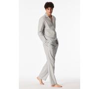 Hemd langarm Webware Leinen Streifen admiral - Mix+Relax 58