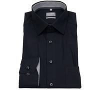 Hemd - Luxor Comfort Fit - New Kent Kragen - Patch - schwarz OLYMP