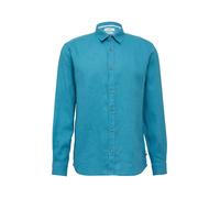 s.Oliver Hemd Regular Fit – Langarmhemd aus Leinen Türkis Größe M 2164316.6259.M