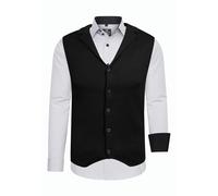 Langarmhemd RUSTY NEAL Gr. XL, EURO-Größen, grau (hellgrau) Herren Hemden (24313708-XL) hellgrau