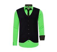 Hemd mit Weste und Krawatte 3er Set 5XL