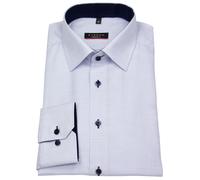 Hemd - Modern Fit - fein kariert - hellblau / weiß - 68cm Arm Eterna