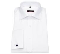 Hemd - Modern Fit - Haikragen - Cover Shirt - Umschlagmanschette - weiß Eterna