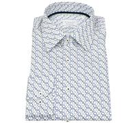 Hemd - Modern Fit - Kentkragen - Kreise - blau / grün Eterna