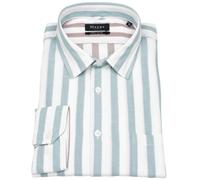 Hemd - Modern Fit - Kentkragen - Streifen - türkis / weiß MAERZ Muenchen