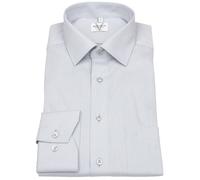 Hemd - Modern Fit - Kentkragen - Struktur - hellgrau Marvelis